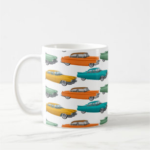Retro-Auto im Stil der Fünfzigerjahre Muster Kaffeetasse