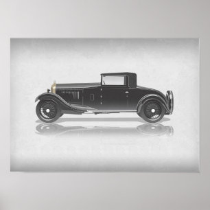 Retro-Autokunst  Poster