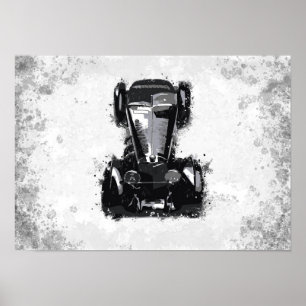 Retro-Autokunst Poster