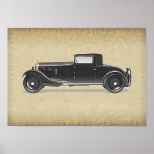 Retro-Autokunst  Poster