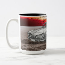 Retro-Automotiv-Illustration Tasse