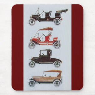 RETRO-AUTOS 2 , AUTO RESTAURATION grau braun rot Mousepad