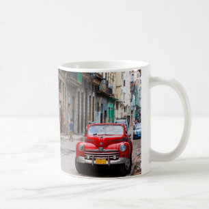 Retro-Autos auf der Havanna-Straße Kaffeetasse