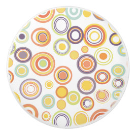 Retro-Autumn-Circles Keramikknauf