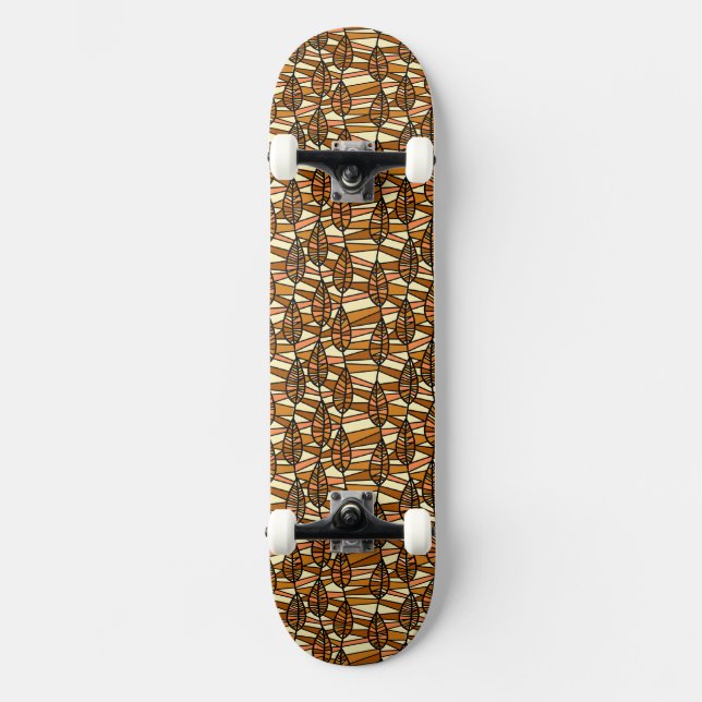 Retro Autumn Skateboard (Vorderseite)