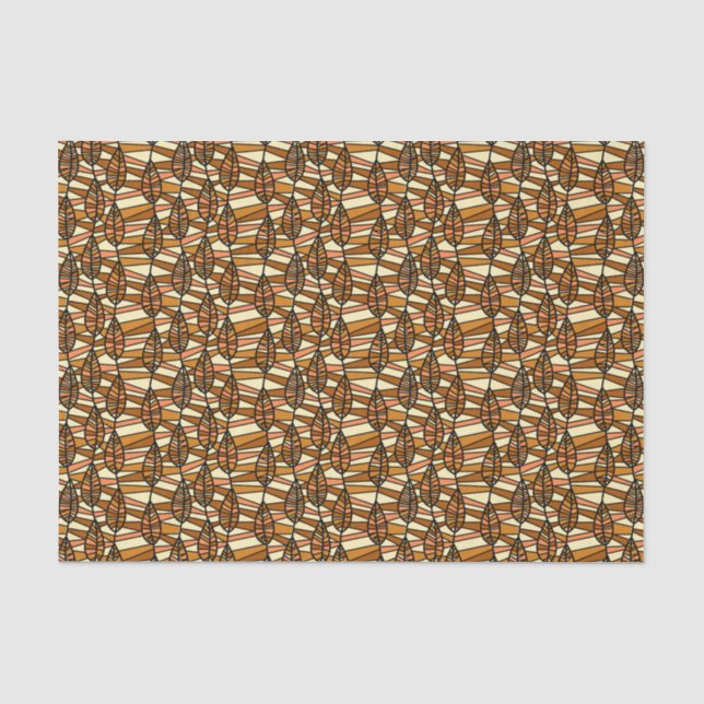 Retro Autumn Tissue Paper Seidenpapier (Vorderseite)