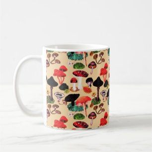Retro Autumn Woodland Mushroom Watercolor Kaffeetasse