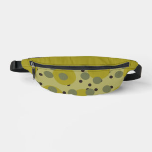 Retro Avocado Traum 1970er Jahre Atomkreise   Bauchtasche