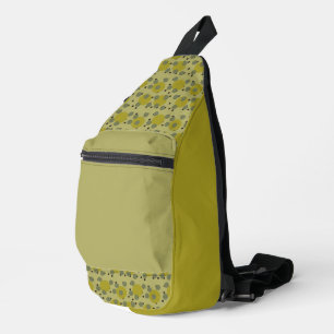 Retro Avocado-Traum 1970er Jahre Atomkreise   Crossbody Bag
