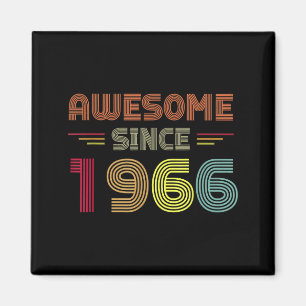 Retro Awesome Seit 1966 56. Geburtstag Bday Gebore Magnet