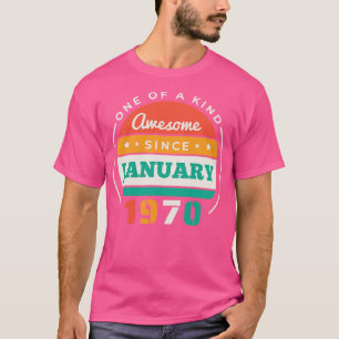 Retro Awesome seit Januar 1970 Geburtstag Vintage T-Shirt