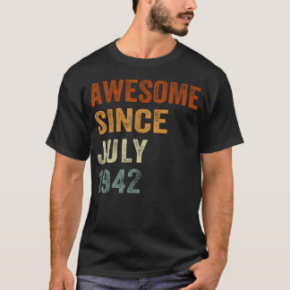 Retro Awesome seit Juli 1942 84 Jahre alt 84. T-Shirt