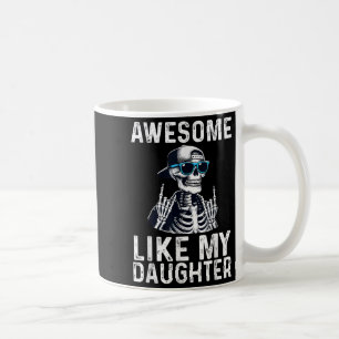 Retro Awesome wie meine Tochter Lustiger Vater Elt Kaffeetasse