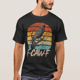 Retro awF Lustiger Krähenvogel Grunge Design Ragla T-Shirt