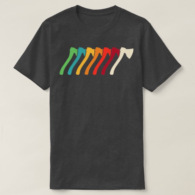 Retro Ax Throwing 3 T-Shirt (Design vorne)