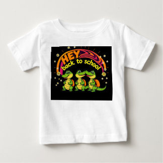 Retro Baby Crocodiles zurück zum T - Shirt der Sch