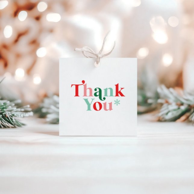 Retro Baby's Cold Outside Danke Geschenkanhänger (Von Creator hochgeladen)