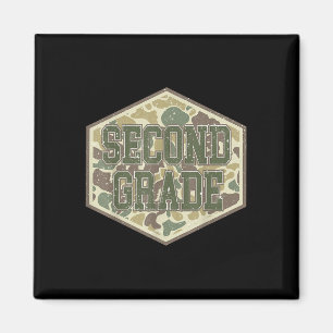 Retro Back To School Jungen Alte Tarnung Zweite Kl Magnet
