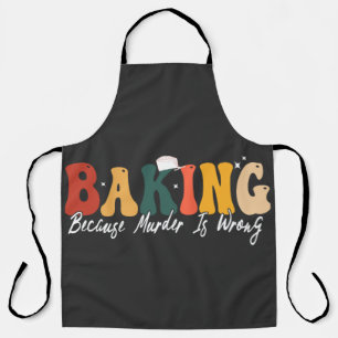Retro-Backen, weil Mord istÜberdruck Schürze