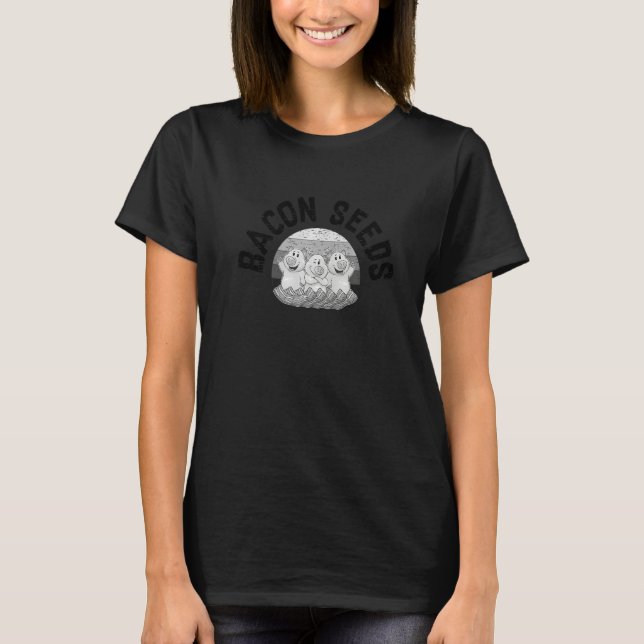 Retro Bacon Seeds, Boys Girls Farmer, Hog Lover, C T-Shirt (Vorderseite)