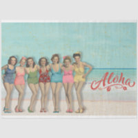 Retro Bade Beauties Dekoupage Tissue Paper