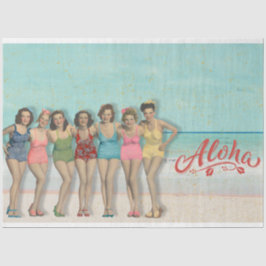 Retro Bade Beauties Dekoupage Tissue Paper Seidenpapier