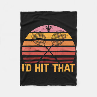 Retro Badminton Id Hit That Fleecedecke