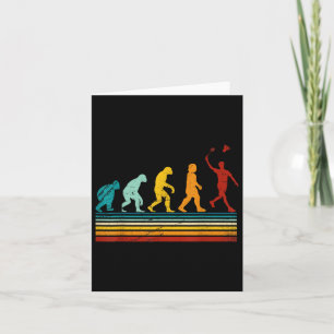 Retro Badminton mit Shuttle-Evolution Darwin Karte