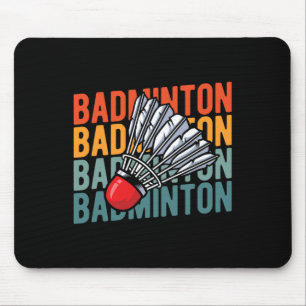 Retro Badminton Racket Team - Vintages Spiel Mousepad