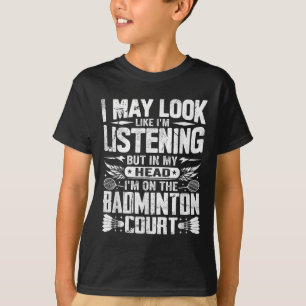 Retro-Badminton-Spruch - Ich sehe vielleicht so au T-Shirt