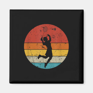 Retro Badmintonliebhaber Magnet