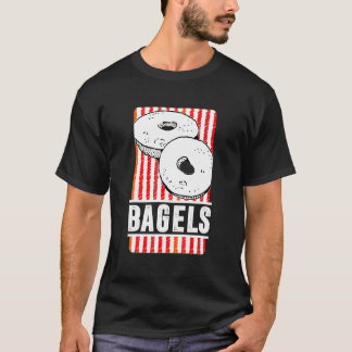 Retro Bagels Backen Und Bagel Bäcker T-Shirt