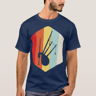 Retro-Bagpipe-Silhouette T-Shirt