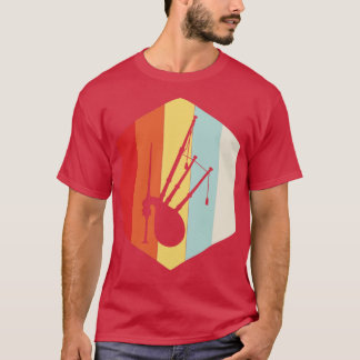 Retro-Bagpipe-Silhouette T-Shirt