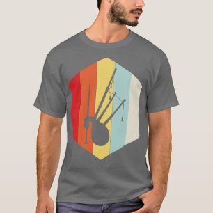 Retro-Bagpipe-Silhouette T-Shirt