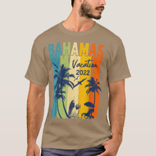 Retro Bahamas 2022 Caribe Familienurlaub Matching T-Shirt