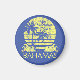 Retro Bahamas Magnet Urlaub Kreuzfahrt Vintager St