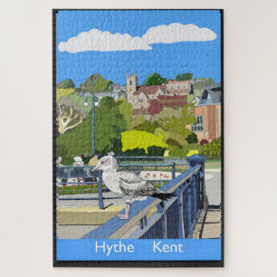 Retro-Bahnhofplakat von Hythe Kent England