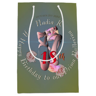 Retro Ballet Shoes Geschenktasche Mittlere Geschenktüte
