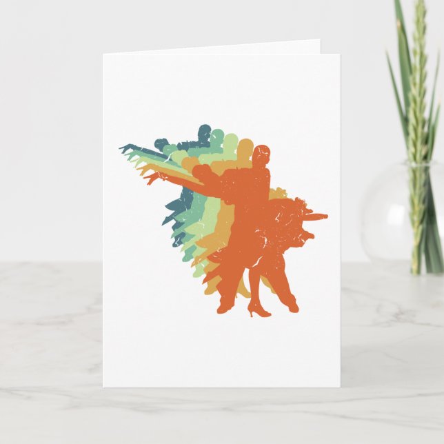 Retro Ballroom Dancing, Ballroom Dancer Gift Karte (Vorderseite)