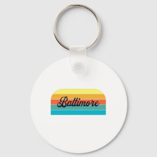Retro Baltimore Schlüsselanhänger