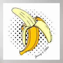 Retro Banana Comic Pop