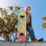 Retro Bananas - farbenfrohe Formen Skateboard<br><div class="desc">Pop Art Banana Art Skateboard</div>