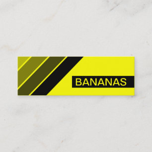 retro BANANEN Mini Visitenkarte