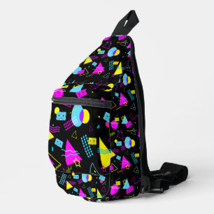 RETRO-BAND FARBIGE FORMEN CROSSBODY BAG