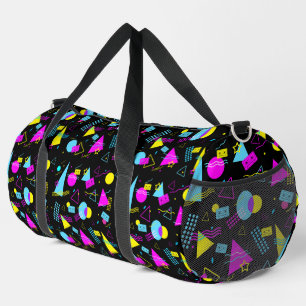 RETRO-BAND FARBIGE FORMEN DUFFLE BAG
