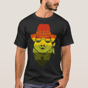Retro Bandana Pig T-Shirt