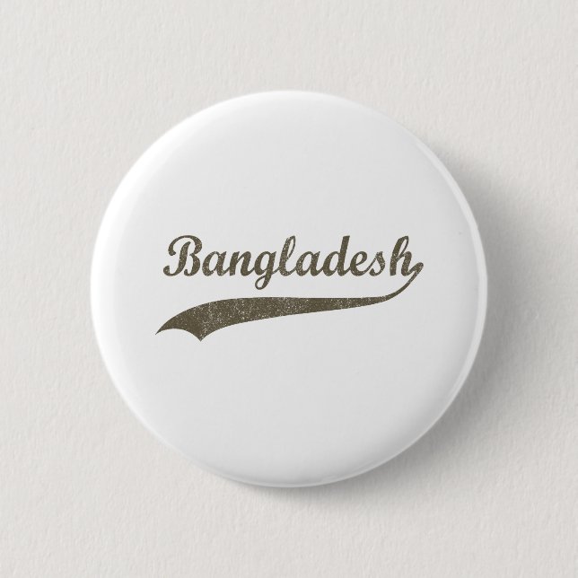 Retro Bangladesch Button (Vorderseite)