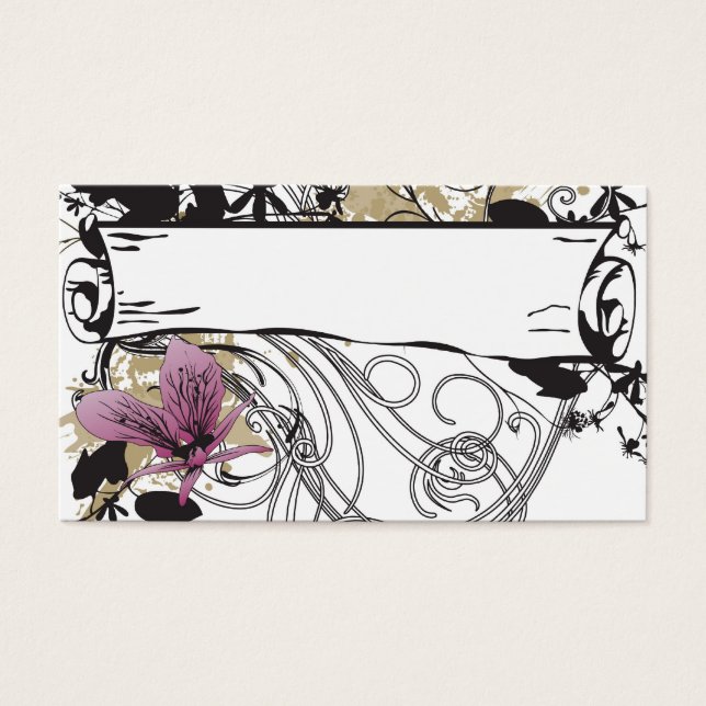 Retro-Banner-Visitenkarte (Vorderseite)