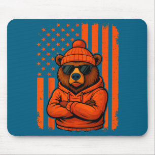 Retro-Bär-Grafik für Männer Frauen Jungen Mädchen Mousepad
